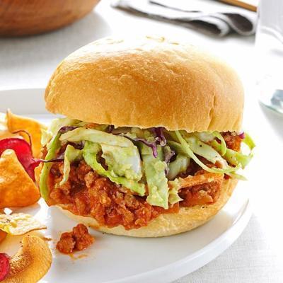 joes desleixados de peru com salada de abacate