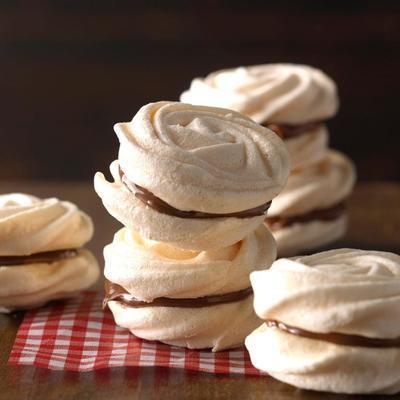 merangues cobertos de neve