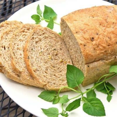 pão de erva de abobrinha de trigo integral