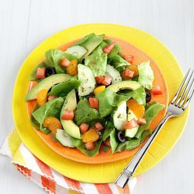 salada rápida de verão com tangerina
