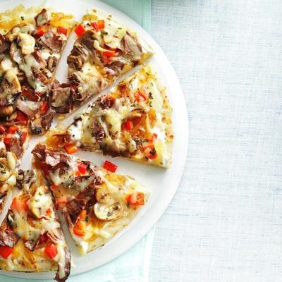 pizza de cebola francesa gratinada