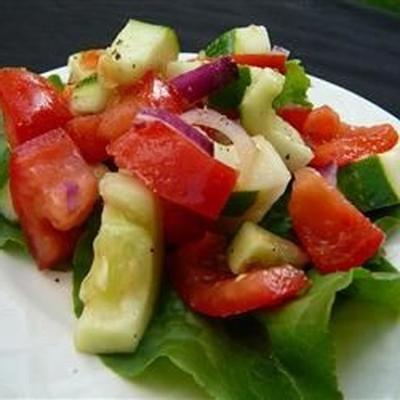salada de pepino tomate