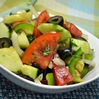 a salada grega fácil de sylvia