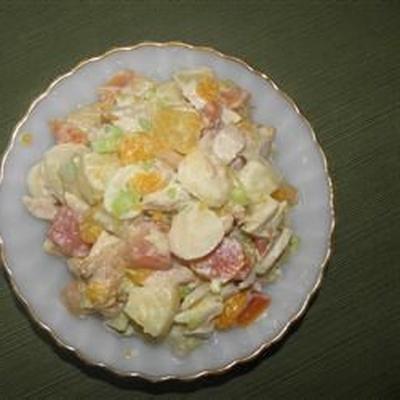 salada de frango tropical