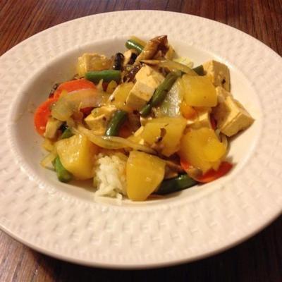 veggies de tofu agridoce