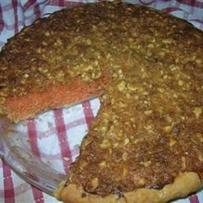 torta de crosta de cenoura pecã