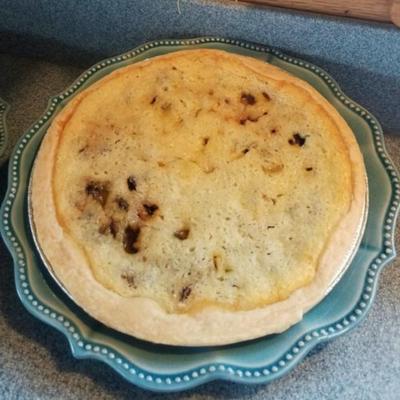 torta de passas de soro de leite coalhado