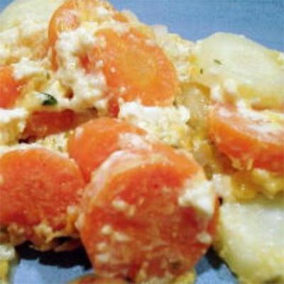 Caçarola de cenoura com queijo
