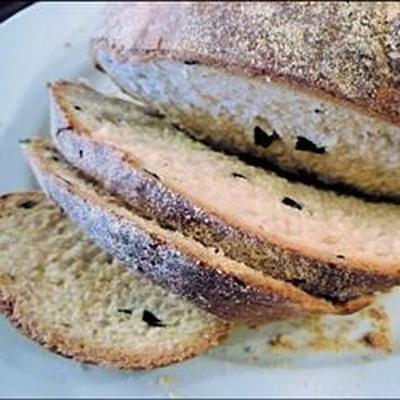 pão de azeitona preta mediterrânea