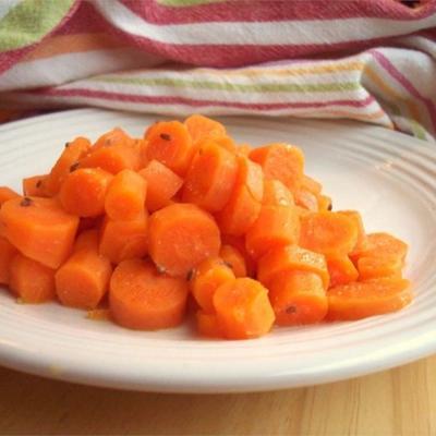 cenouras em manteiga de endro