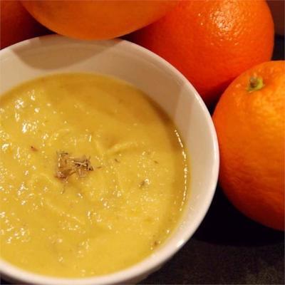 sopa de laranja e lentilha