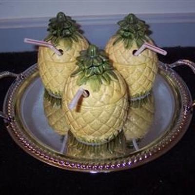 coolers frescos de abacaxi