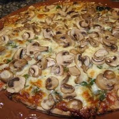 pizza de cogumelo de allie