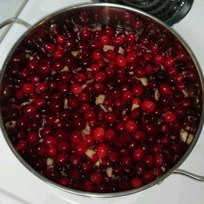 molho de cranberry mel pêra