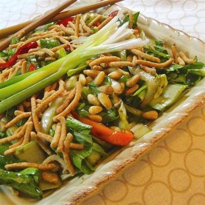 salada asiática bok choy