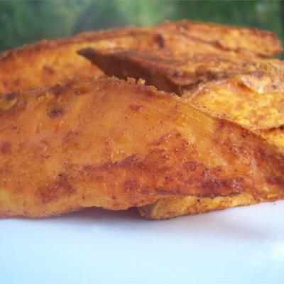 fatias de batata doce (kumara)