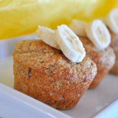 muffins de banana integral