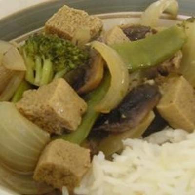 tofu veggie stir fry e molho
