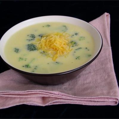 excelente sopa de queijo brócolis