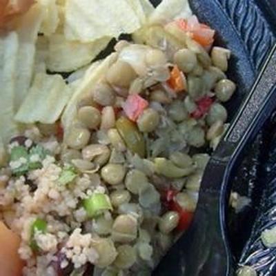 salada de lentilhas nutritivas