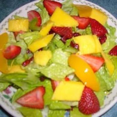 a receita de salada realmente boa com pedaços de frutas