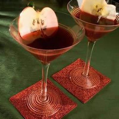 martini de maçã vermelha