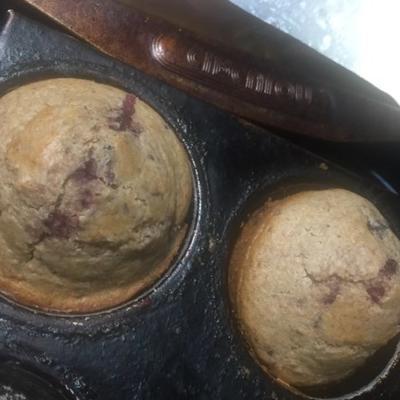 Muffins de mirtilo e preto