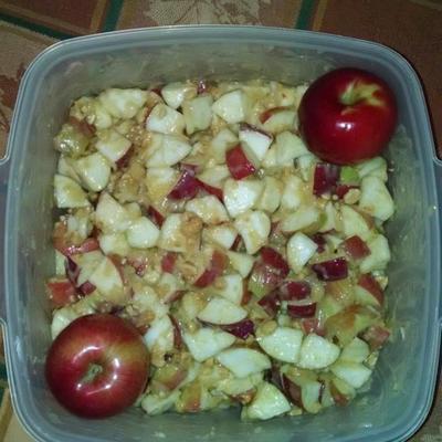 salada de maçã doce