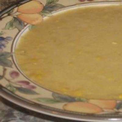 milho cremoso com sopa de cominho