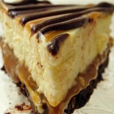 cheesecake de brownie caramelo