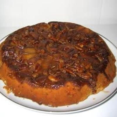 bolo de maçã caramelada