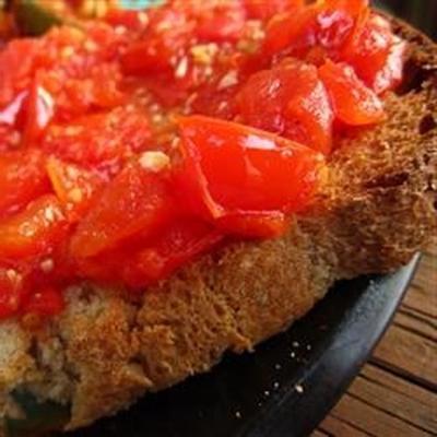 pão de tomate e alho