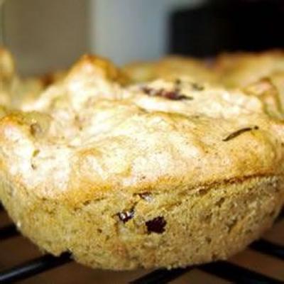 muffins de maçã de aveia