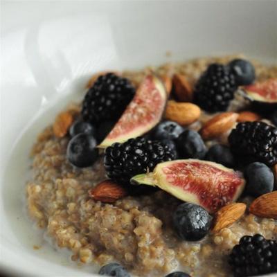 arroz integral mingau de café da manhã