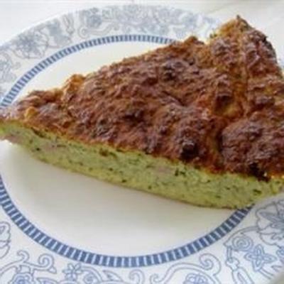 quiche de crosta de abobrinha