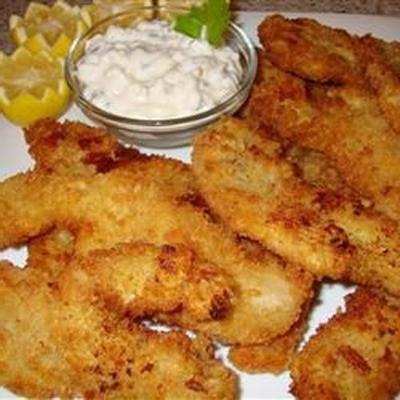 panko-breaded navalhas fritas