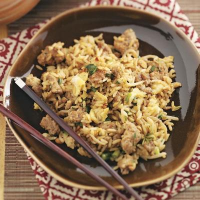 arroz frito doce e picante