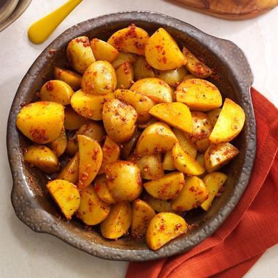 churrasco de batatas grelhadas com molho de bacon creme azedo