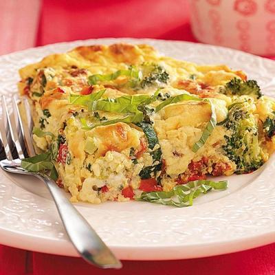 frittata de tomate abobrinha