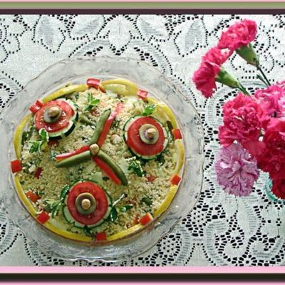 Salada Mediterrânea de Couscous