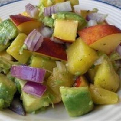 abacate e salada de frutas