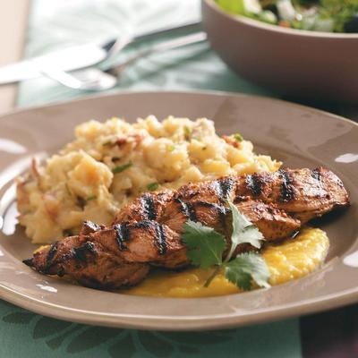 tranças de lombo de porco jamaicano