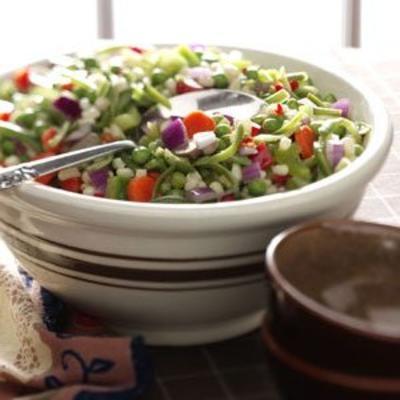 salada de legumes marinados
