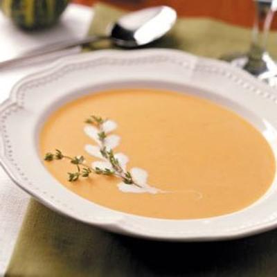 bisque de gengibre-abóbora