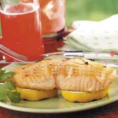 salmão limão-abacaxi
