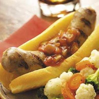 salsichas de churrasco italiano