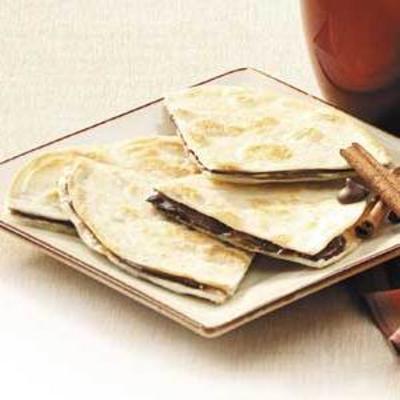 quesadillas de chocolate