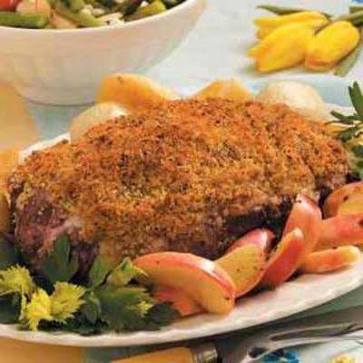 cordeiro assado crocante