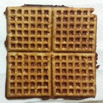waffles de massa de cerveja