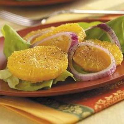 salada de cebola laranja mediterrânea